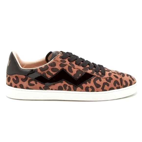 Stuart Weitzman Like New Daryl Sneaker in Leopard Print Size 6.6 - Picture 5 of 8